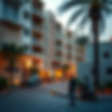 Community Life Near Studio Flats Vibrant community living surrounding studio flats in Dubai