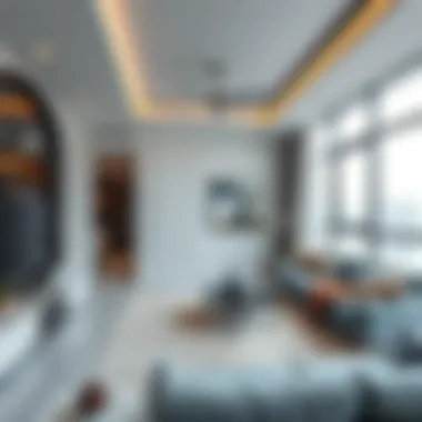 Stylish Studio Interior in Dubai Elegant interior design of a studio flat in Dubai