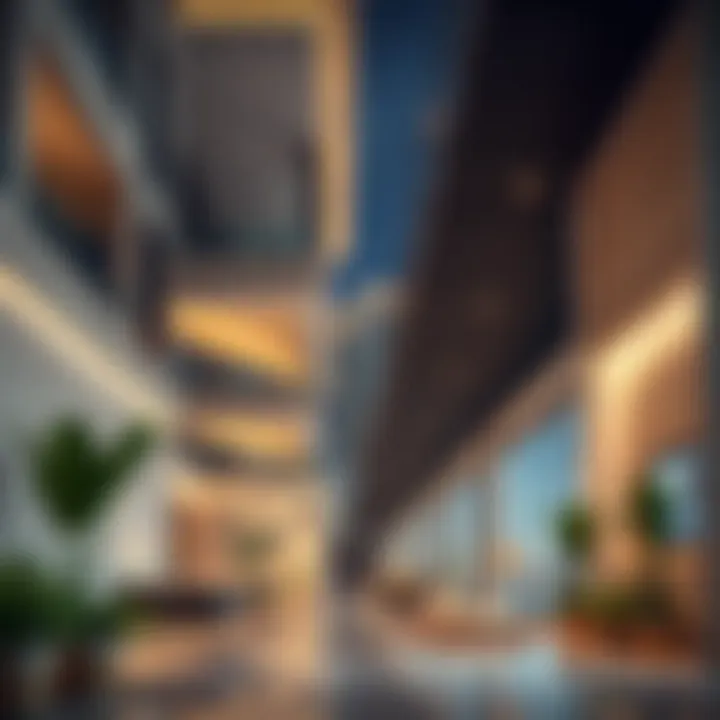 Modern architectural features of studio flats in Dubai