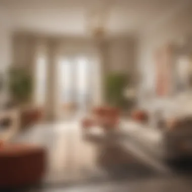 Inviting Spaces: Inside Short Term Rentals Cozy interior of a short term rental property