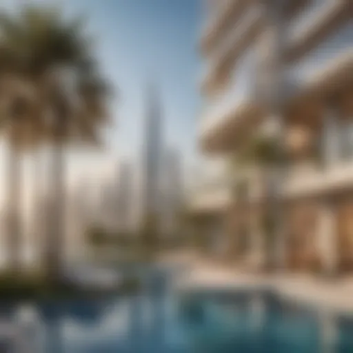 Dubai skyline showcasing luxury apartments