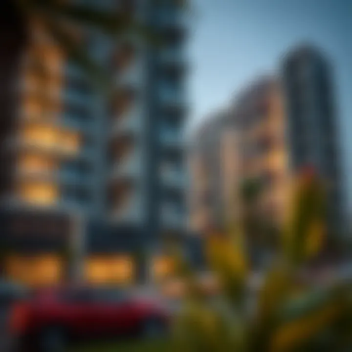 Modern residential building in Al Garhoud