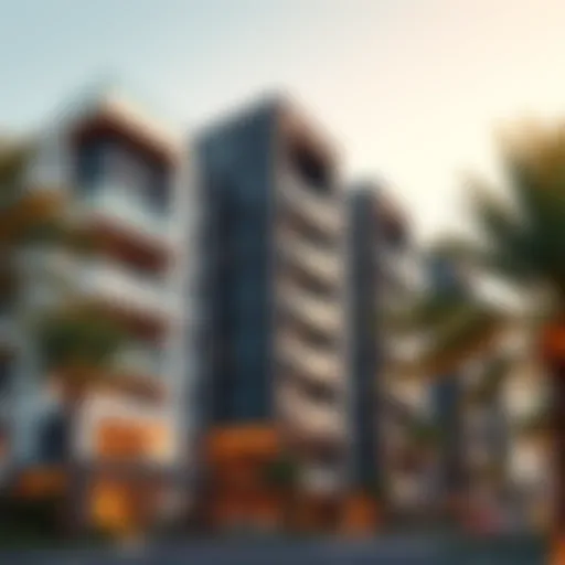 A modern apartment building in Dubai