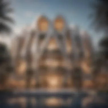 Architectural Marvel of Al Kifaf Oasis Overview of the Al Kifaf Oasis Building showcasing its modern architecture