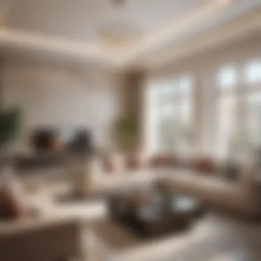 Elegant Interior of Amalia Residences Luxurious living room interior with contemporary design
