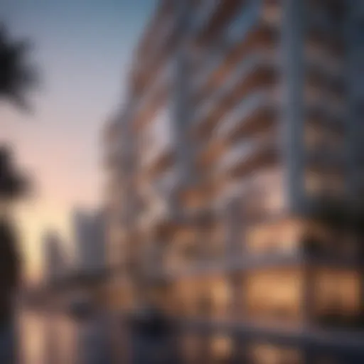 Stunning exterior view of Azizi Reve showcasing its architectural elegance
