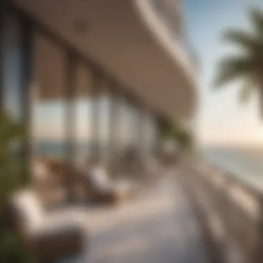 Breathtaking Balcony Perspective of Beach Isle Tower One Stylish balcony view from the Beach Isle Tower One