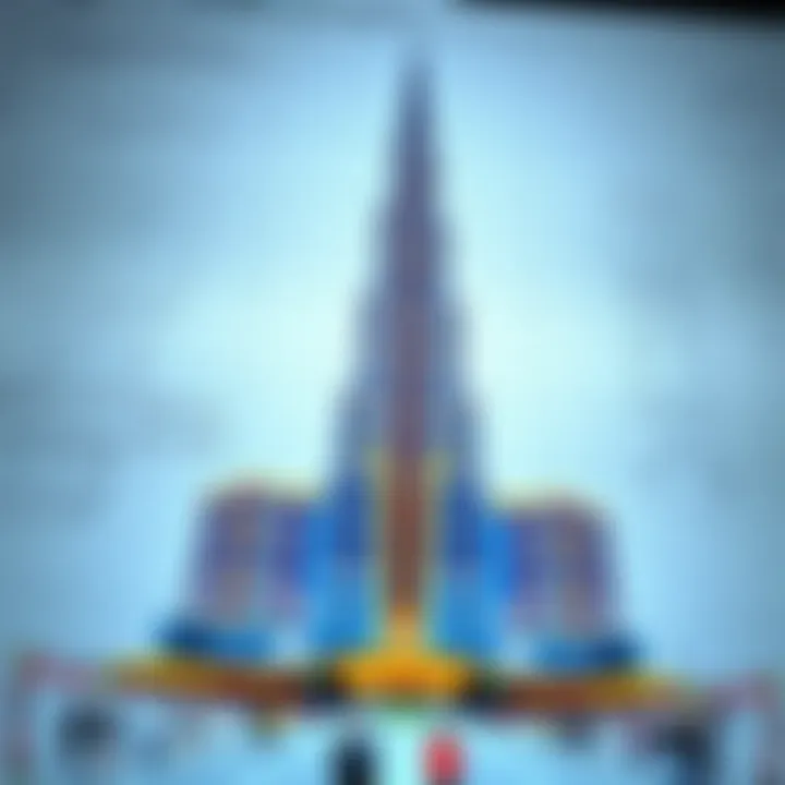 Architectural blueprint of Burj Binghatti showcasing its innovative design