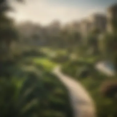 Lush Greenery around Choithram Sobha Hartland Beautiful landscape and greenery surrounding the development