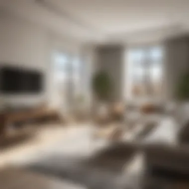 Stylish Studio Interior Design Interior of a stylish studio apartment in Dubai