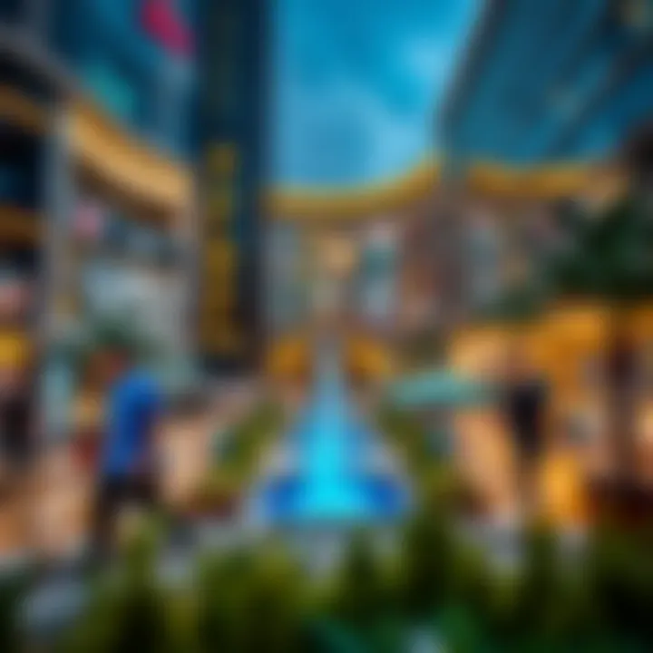 Entertainment attractions at Damac Mall