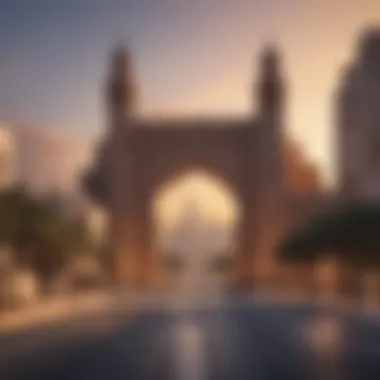 Stunning Skyline View of Al Khail Gate Muhra Stunning skyline view of Al Khail Gate Muhra
