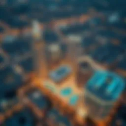Aerial view of Almamsha showcasing modern architecture
