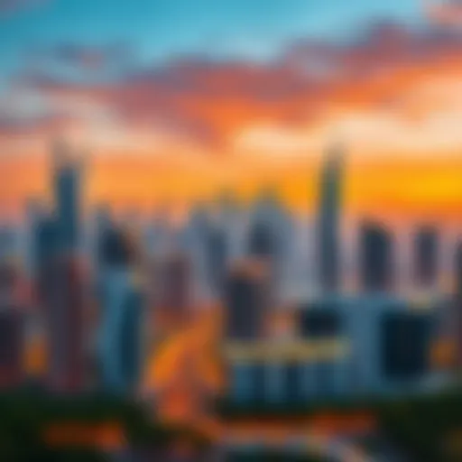 Stunning skyline view of International City