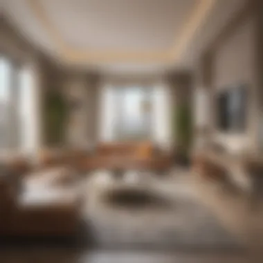 Stylish Apartment Room Design Cozy and stylish room setup in a Dubai apartment