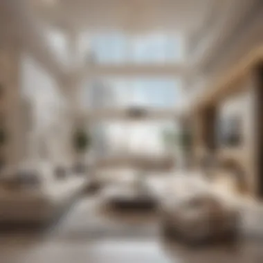 Modern Luxury Living in Dubai Luxury apartment interior in Dubai showcasing modern design