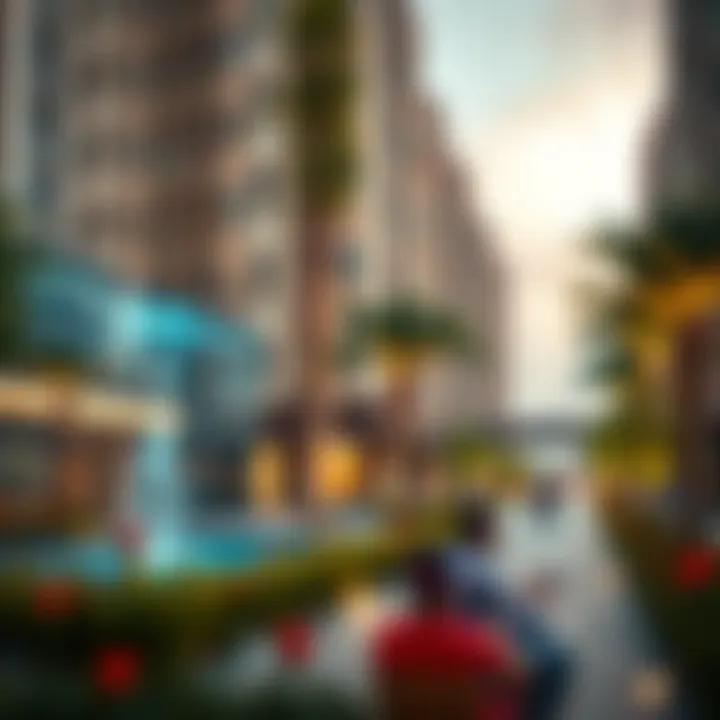 Community amenities surrounding Binghatti Apartments