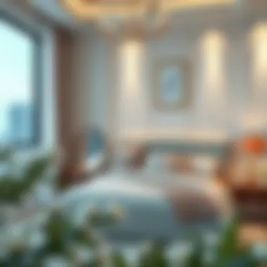 Elegant Bedroom Arrangement of Damac Heights Elegant bedroom arrangement
