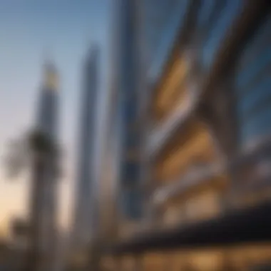Damac Paramount Tower Exterior Stunning exterior view of Damac Paramount Tower
