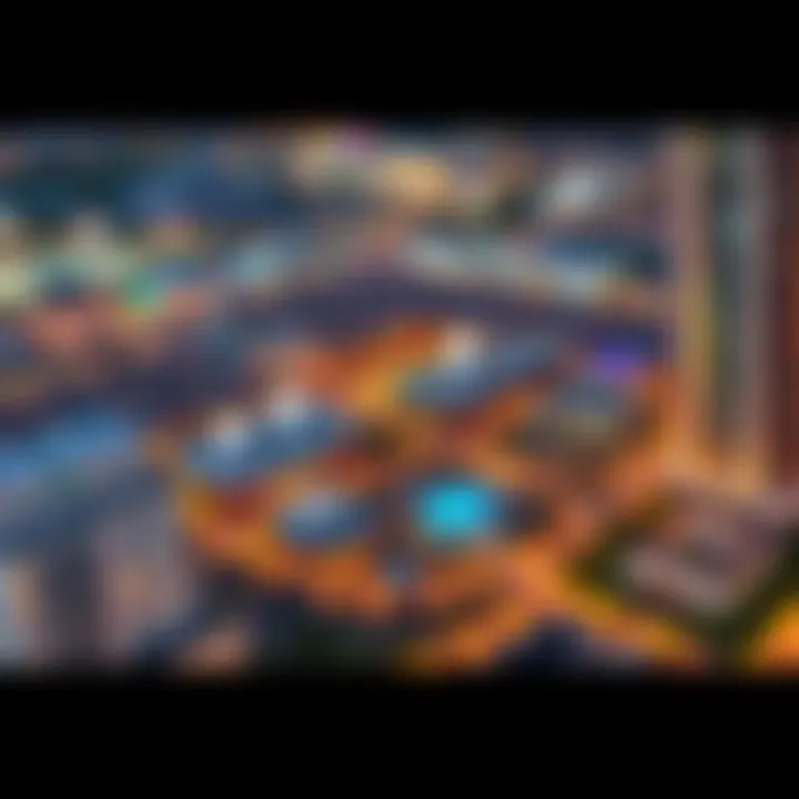 Aerial view of the Dubai Digital Park area
