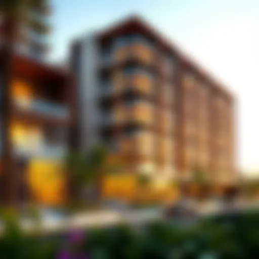 Modern architectural design of Dubai Digital Park apartments
