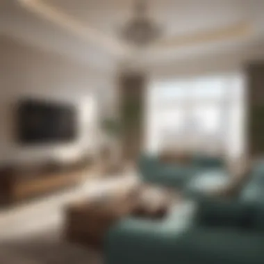 Stylish Living Room in Al Qusais Modern apartment living room in Al Qusais