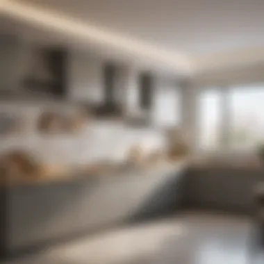 Functional Kitchen Space in Al Qusais Spacious kitchen in Al Qusais flat