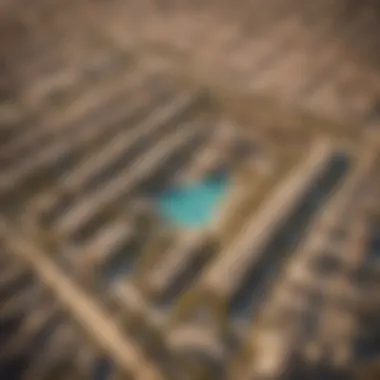 Aerial View of Lulu Village Aerial view of Lulu Village showcasing its architecture