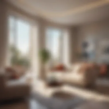 Stylish Apartment Interior in Lulu Village Interior of a stylish apartment in Lulu Village highlighting contemporary design.