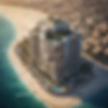 Stunning Architecture of Oceanz Aerial view of Oceanz by Danube Properties showcasing its unique architecture