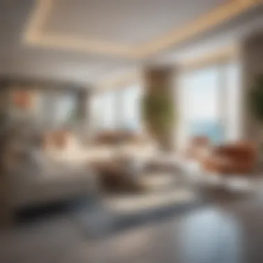 Modern Interiors of Oceanz Apartments Interior design of a luxury apartment in Oceanz emphasizing modern aesthetics