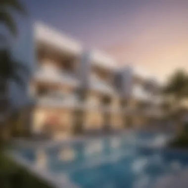 Modern Architecture of Orchid Damac Hills Residences Modern architecture of residential units in Orchid Damac Hills
