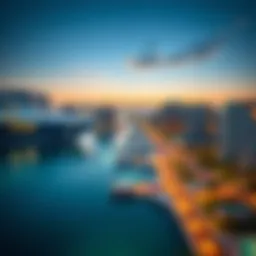 Stunning view of Port La Mer waterfront