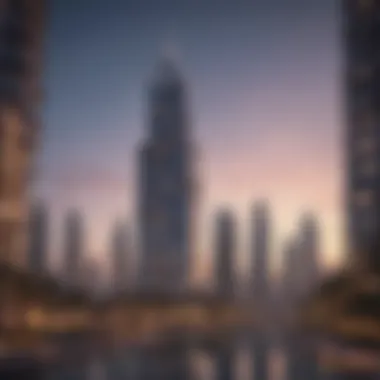 Modern Apartment Towers in Dubai Stunning skyline view of Dubai showcasing modern apartment towers