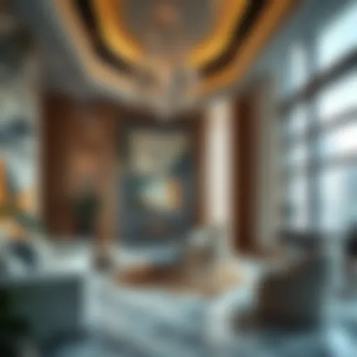 Luxurious room interior in Dubai