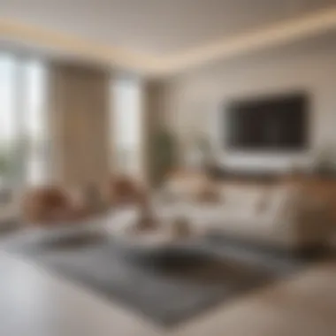 Modern Amenities in a Rental Room Modern amenities in a Mirdif rental room