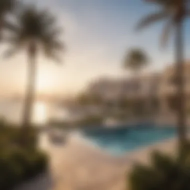 Breathtaking Scenic Views from Sarai Villas Scenic view of Palm Jumeirah from the villas