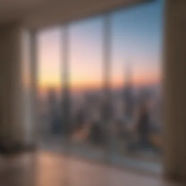 Stunning Dubai Skyline from Savoy Hotel Apartment Panoramic view of the Dubai skyline from the Savoy Hotel Apartment