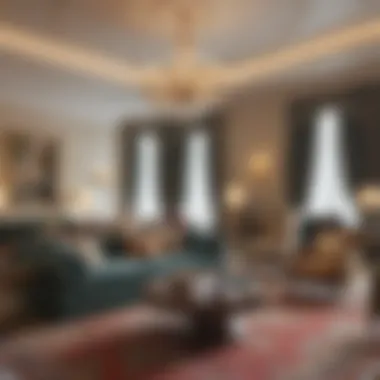 Interior Design of Savoy Hotel Apartment Luxurious living space inside the Savoy Hotel Apartment highlighting its interior design