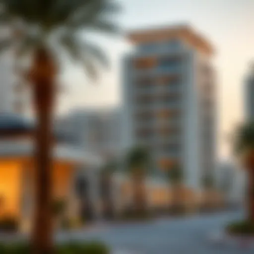 A scenic view of Shabiya showcasing its residential architecture