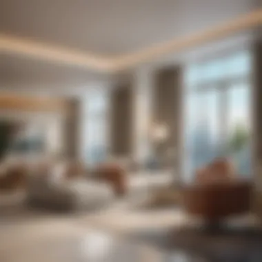 Luxurious Short Term Rental Interior Luxurious interior of a short term rental apartment