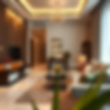 Cozy Living Space in a Studio Apartment Cozy living space in a studio apartment featuring elegant furnishings