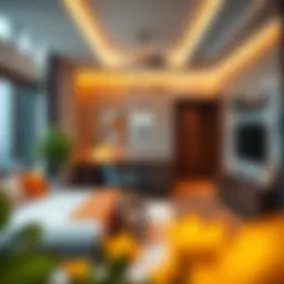 Vibrant Studio Apartment Interior