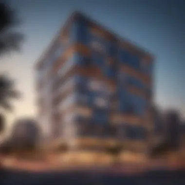Modern Architecture of Al Asmawi Building Exterior view of Al Asmawi Building showcasing its modern design.