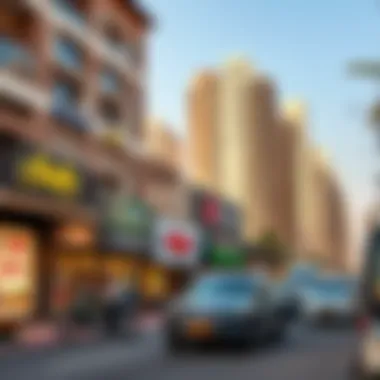 Commercial Offerings in Arjan Vibrant street life and commercial offerings in Arjan area