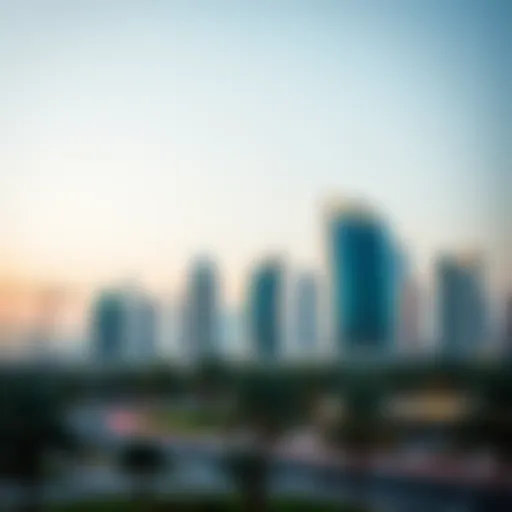 Stunning view of the Arjan skyline showcasing modern architecture