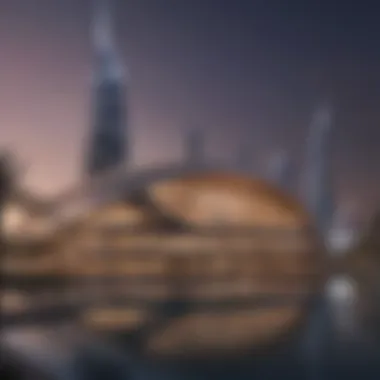 Cultural Landmarks in Dubai Opera District Iconic cultural landmarks in the Dubai Opera District including parks and performance spaces