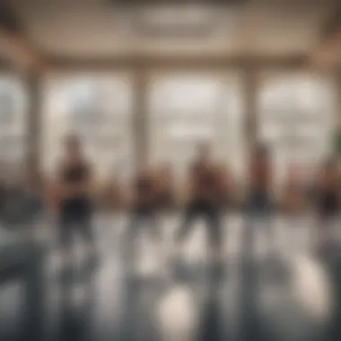 Community Vibes in Downtown Dubai's Fitness Scene Group fitness class in an energetic environment