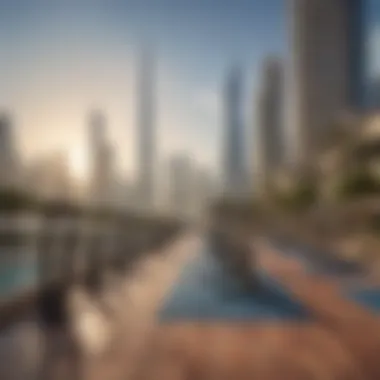 Scenic Outdoor Fitness Options in Downtown Dubai Outdoor fitness area with stunning views of the skyline
