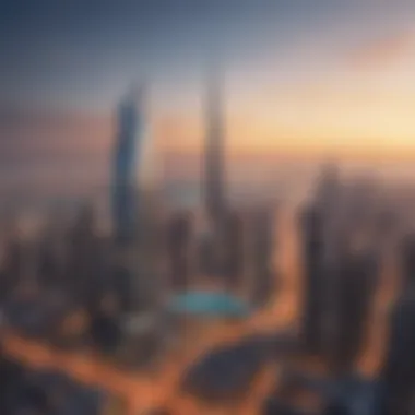Dubai's Iconic Skyline Panoramic view of Dubai's skyline showcasing modern architecture